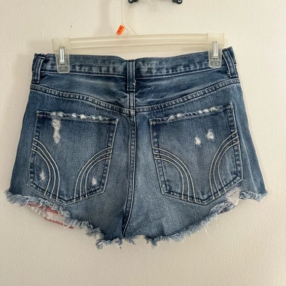 Distressed Denim Shorts America 4th of July daisy dukes - Picture 2 of 5